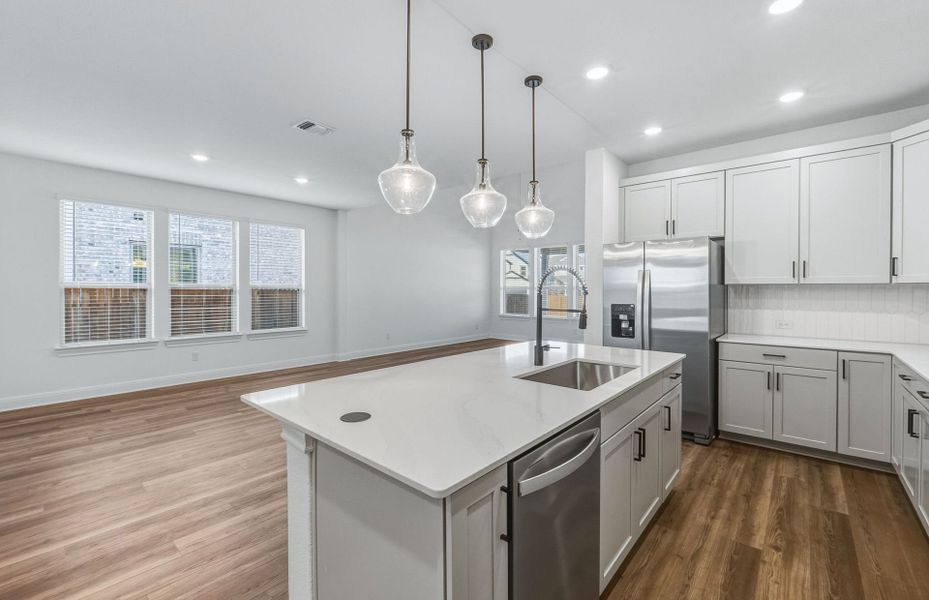 Furnished interior view inside a new home in Santa Rita Ranch, Liberty Hill (Image 10).