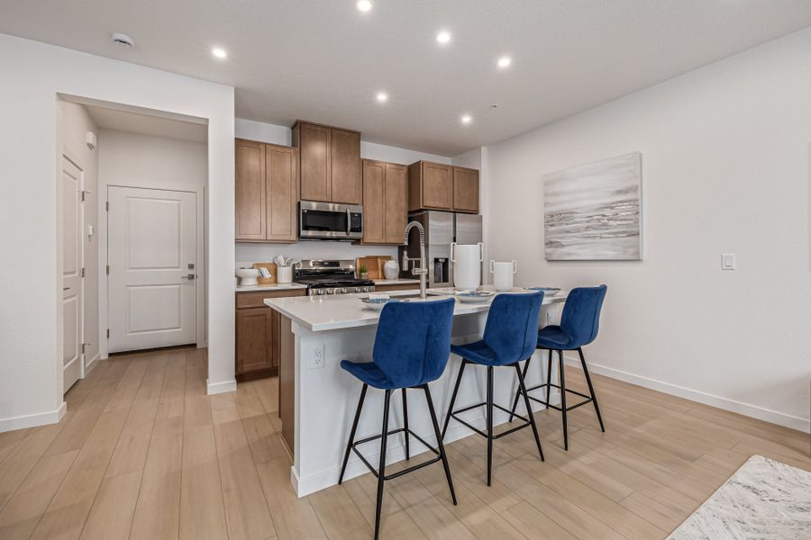 Furnished interior view inside a new home in The Vistas at West Mesa, Colorado Springs (Image 5).
