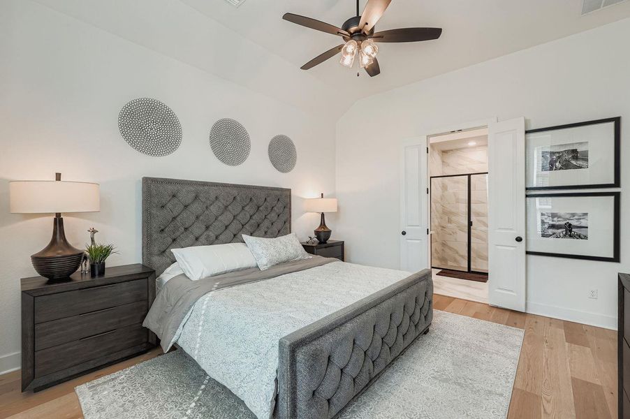 Furnished interior view inside a new home in 6 Creeks at Waterridge: 55ft. lots, Kyle (Image 27).