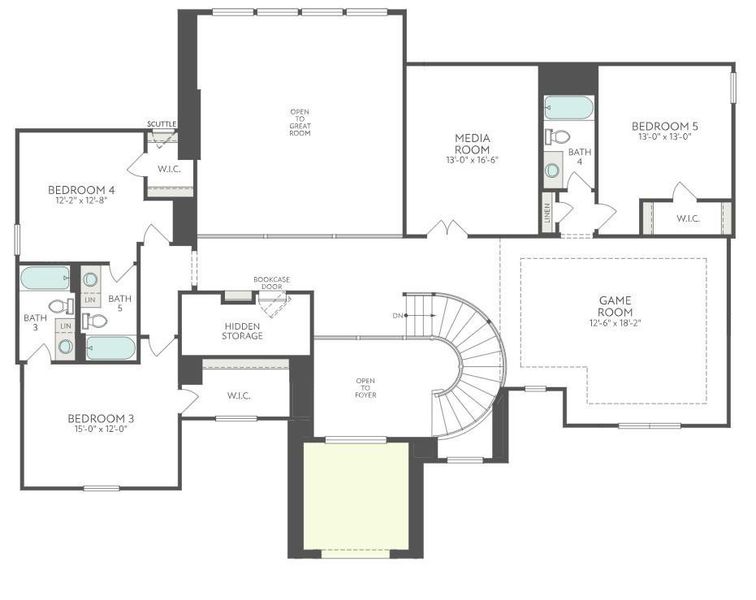 2D floor plan layout of this home in , Missouri City, TX (Image 3).