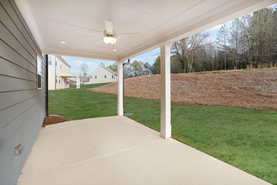 Exterior details and patio area of a home in Wellington Estates, Madison (Image 3).