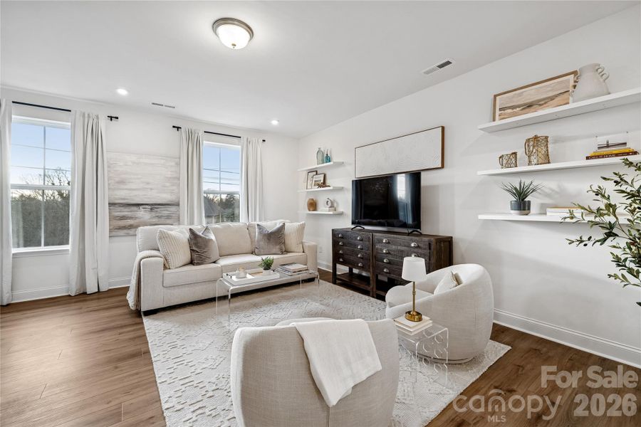 Tons of natural light in living room