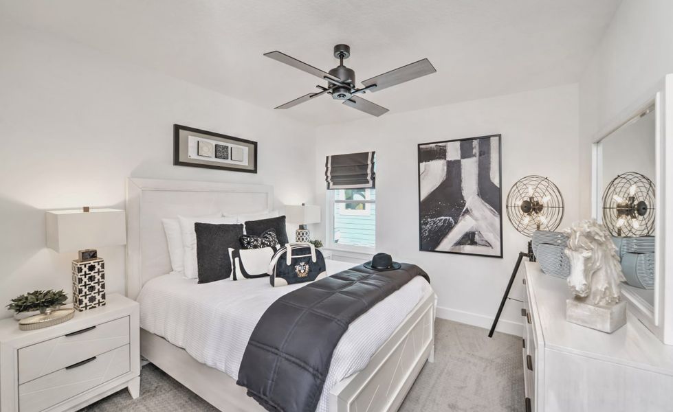 Furnished interior in a model home at Laureate Park in Orlando (Image 10).