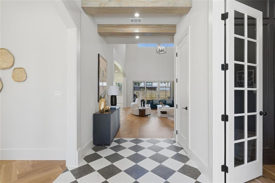Furnished interior view inside a new home in , Dallas (Image 9).