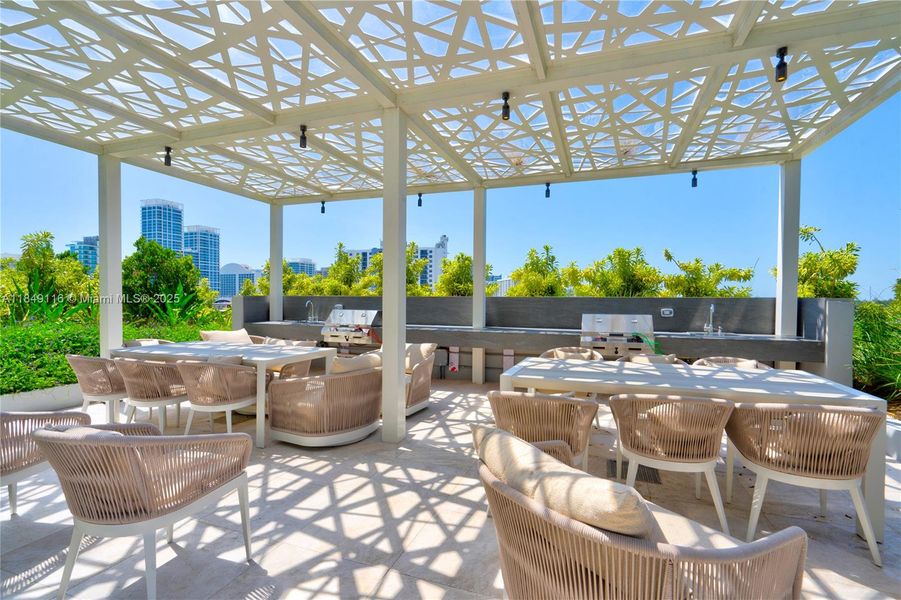 Furnished interior view inside a new home in , Miami Beach (Image 5).
