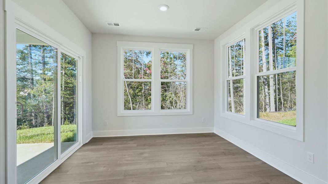 Furnished interior view inside a new home in The Wilds at Cedar Mountain, Asheville (Image 15).