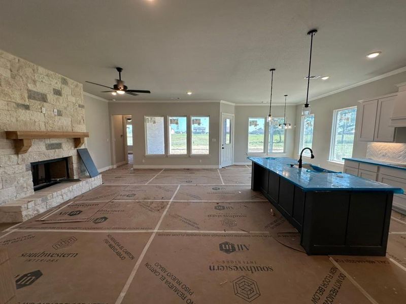 In-progress construction of a new home in Fannin Ranch, Leonard, TX (Image 17).