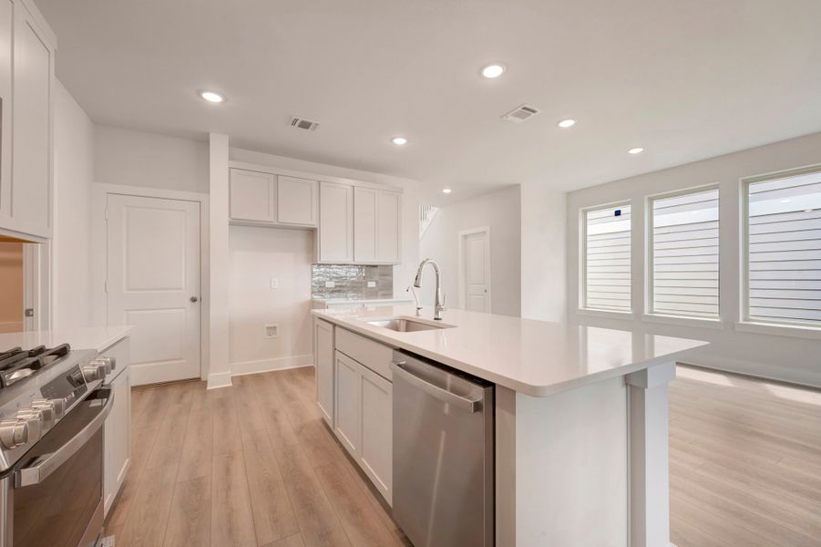 Furnished interior view inside a new home in The Meadows, Denton (Image 5).