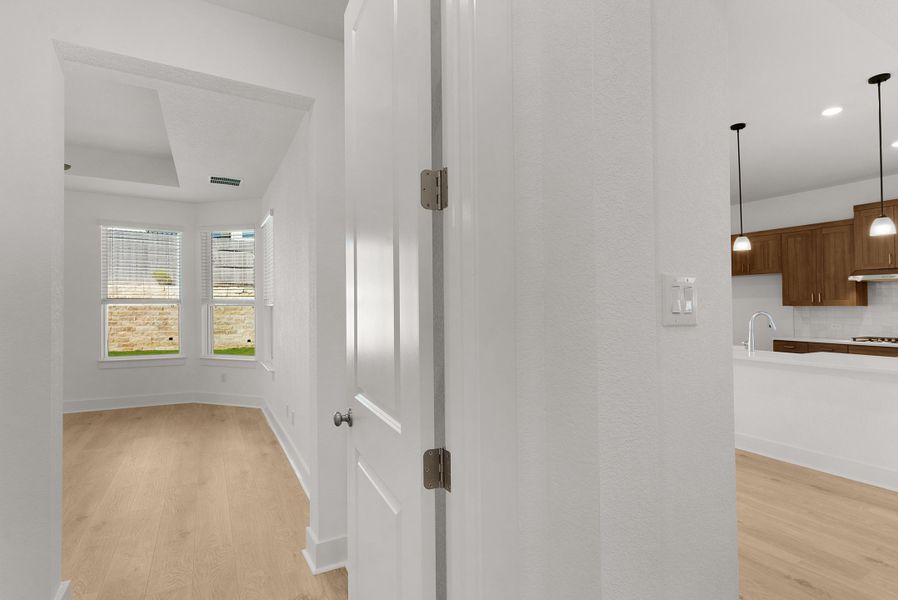 Spacious, unfurnished interior of a new home in The Grove at Blackhawk, Pflugerville (Image 29). Spacious, unfurnished interior of a new home in The Grove at Blackhawk, Pflugerville (Image 29).