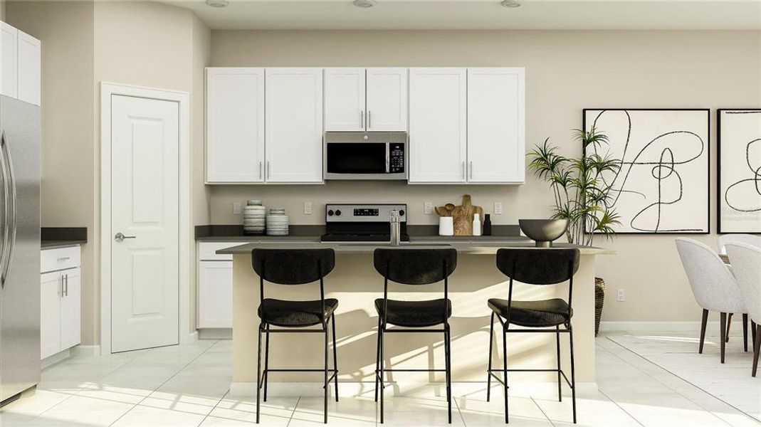 Furnished interior view inside a new home in Bridgewalk, St. Cloud (Image 3). Furnished interior view inside a new home in Bridgewalk, St. Cloud (Image 3).