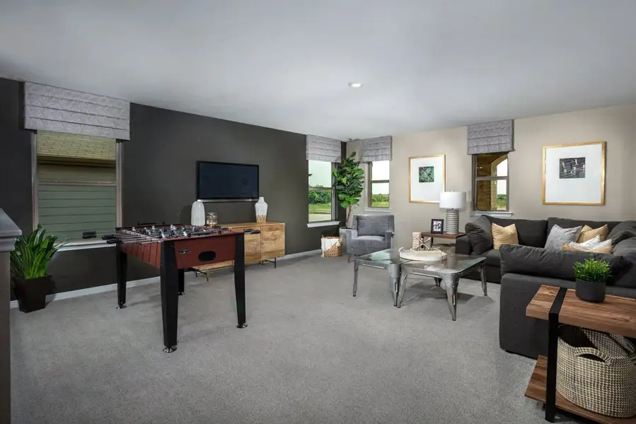 Representative furnished interior of a home built from the 2596 Modeled by KB Home in Olympia Falls, Fresno (Image 3).