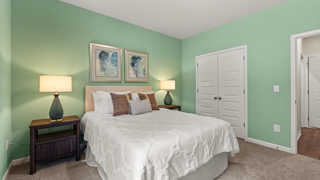 Representative furnished interior of a home built from the Halton by D.R. Horton in Jackson Landing, Jefferson (Image 38).