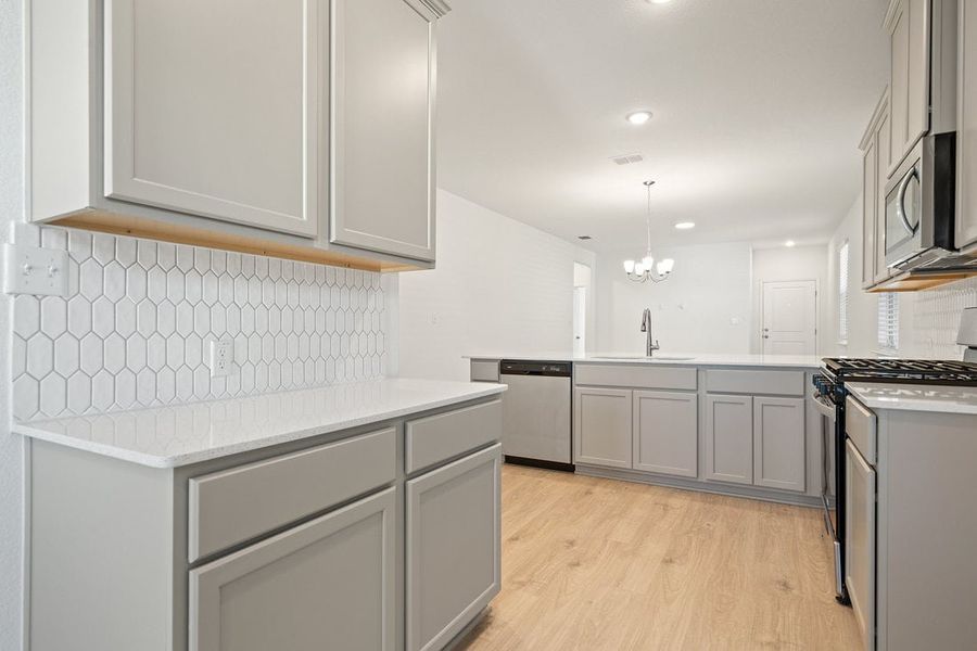 Furnished interior view inside a new home in Porter Country, Kyle (Image 17).