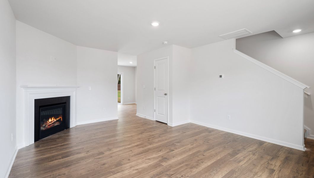 Representative unfurnished interior of a home built from the Rachel by D.R. Horton in Cambridge Creek, Piedmont (Image 8).