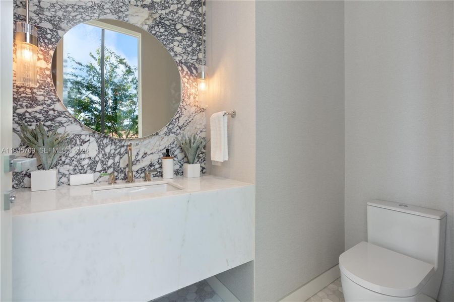 Furnished interior view inside a new home in , Miami Beach (Image 16).