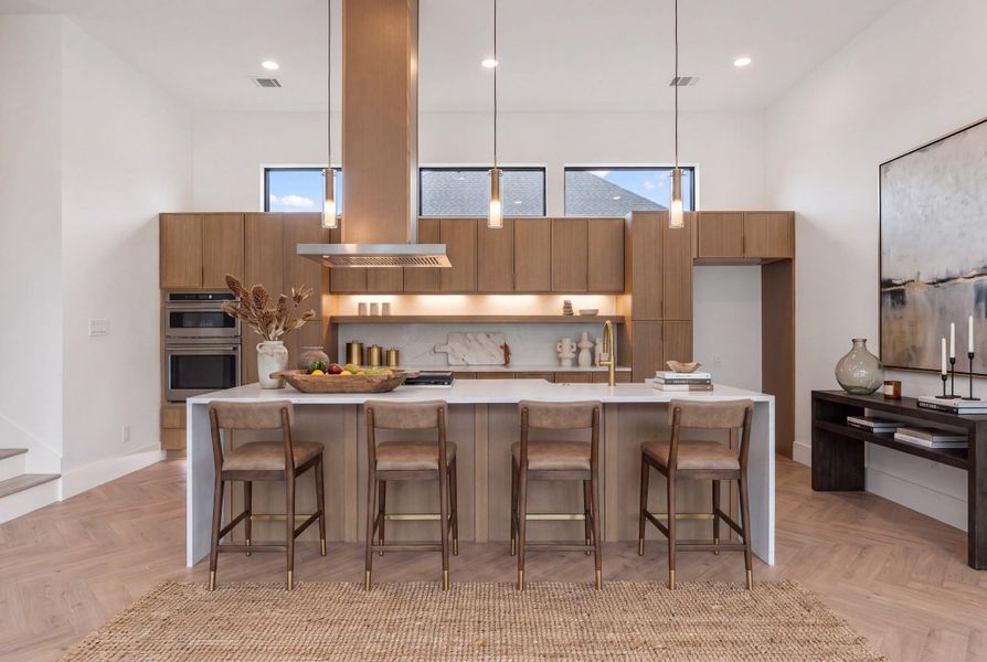 Furnished interior view inside a new home in , Houston (Image 37).
