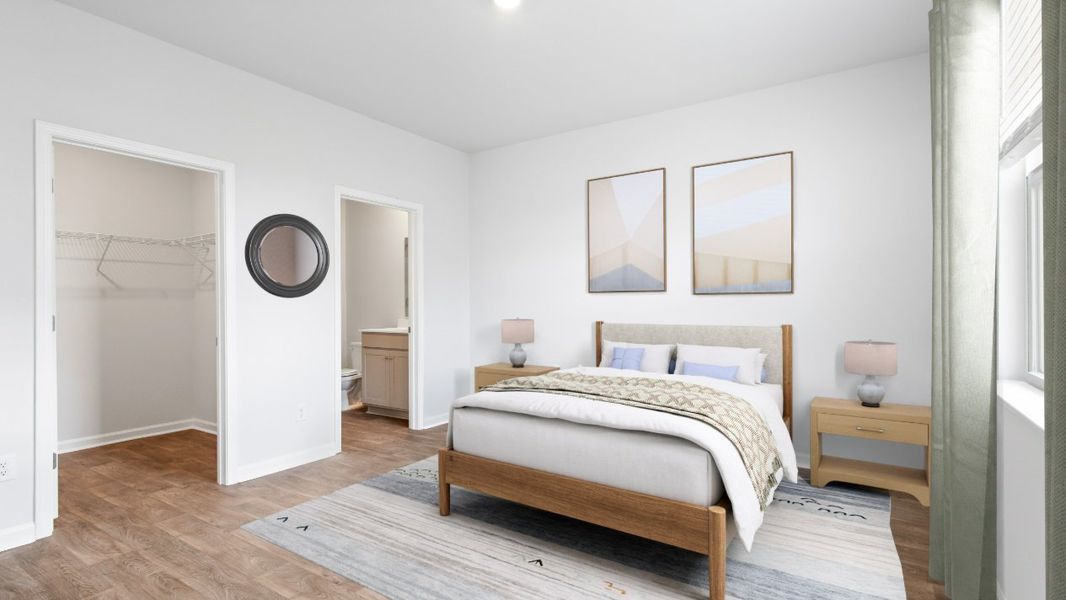Representative furnished interior of a home built from the HELENA by D.R. Horton in Carolina Groves, Moncks Corner (Image 8).