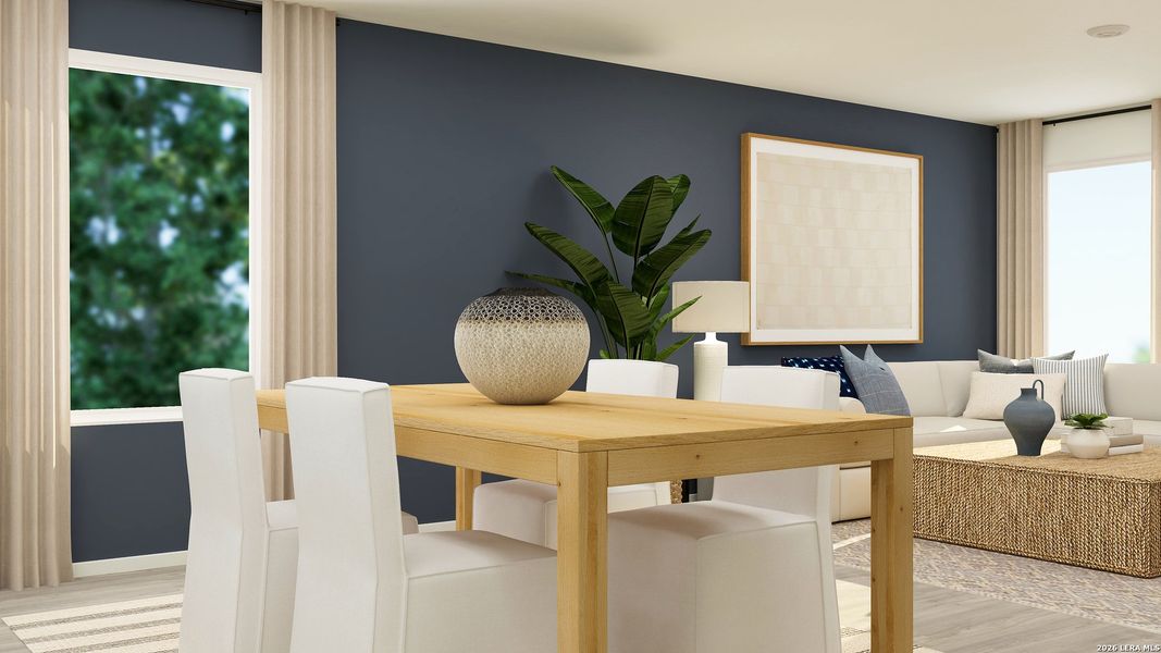 Furnished interior view inside a new home in Tres Laurels, San Antonio (Image 17).