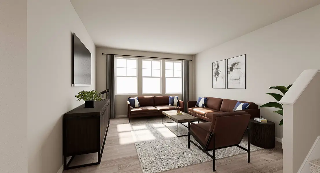Representative furnished interior of a home built from the 2 by Tri Pointe Homes in Sugar Mill Village, Longmont (Image 12).