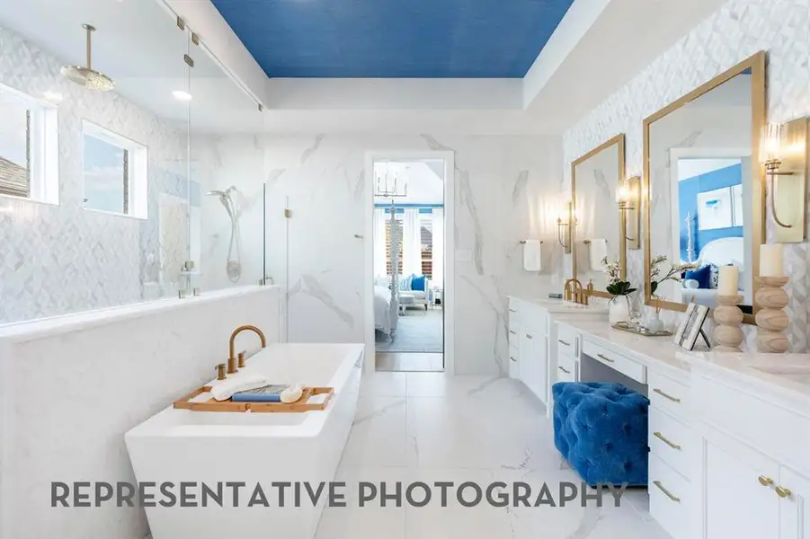 Furnished interior view inside a new home in StarView, Prosper (Image 8).