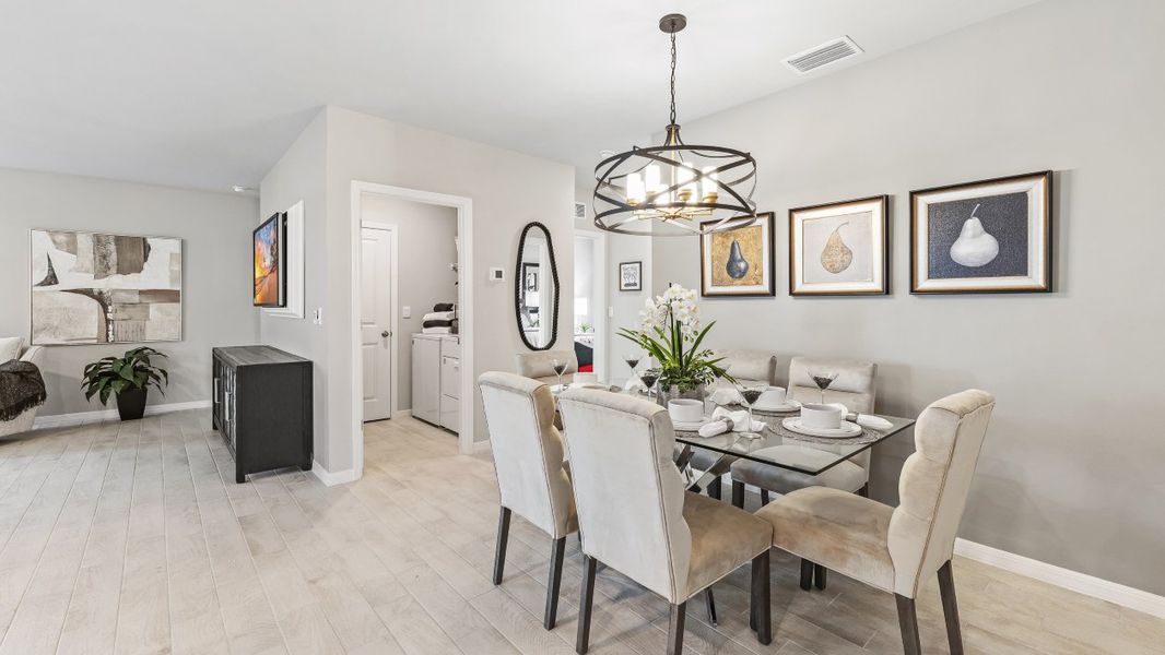 Representative furnished interior of a home built from the LAKESIDE by D.R. Horton in Coral Lakes - Tradition & Express, Punta Gorda (Image 10).