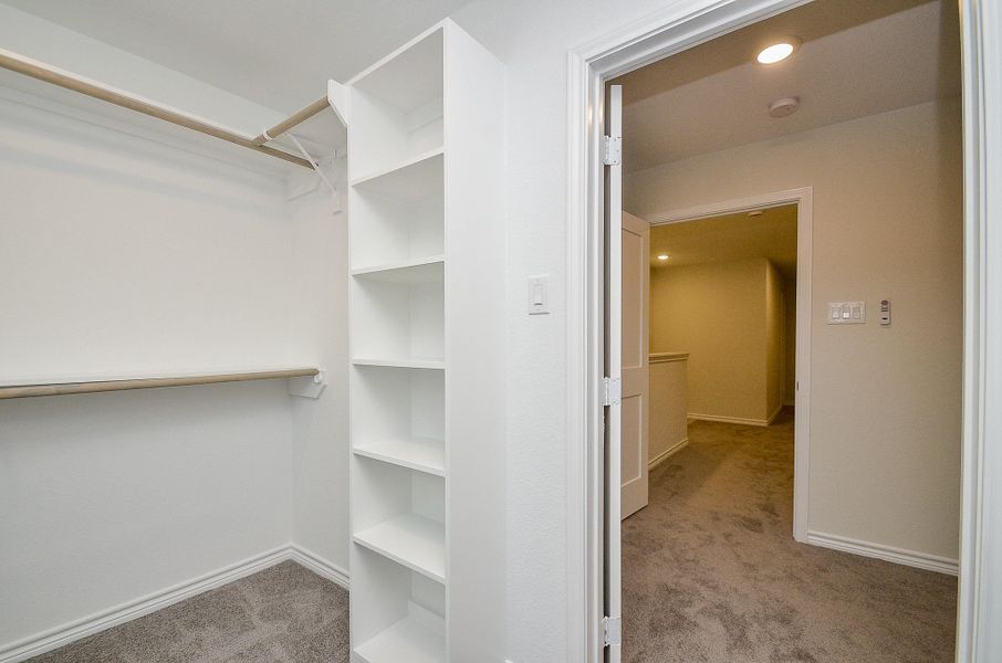 Primary Closet - Image representative of plan only and may vary as built