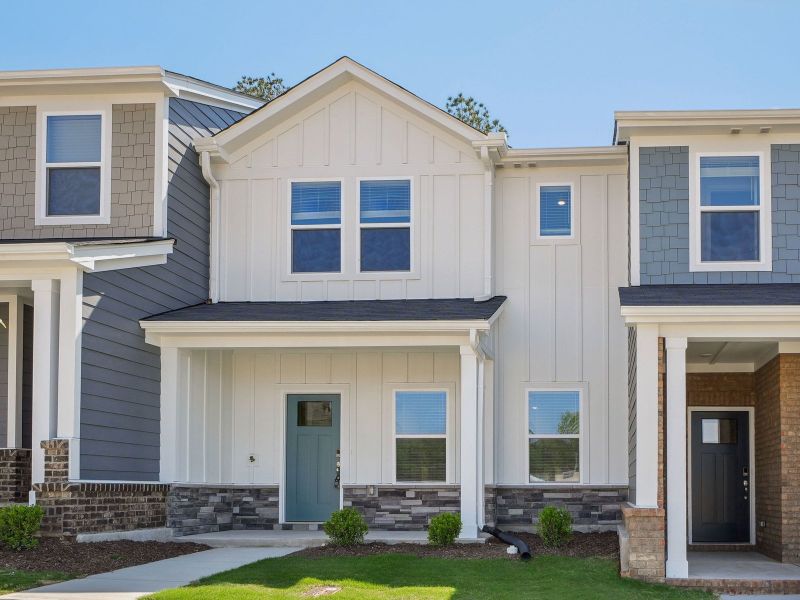 Welcome to the Thorton floorplan at Cadence Meadows Townes in Zebulon, NC.