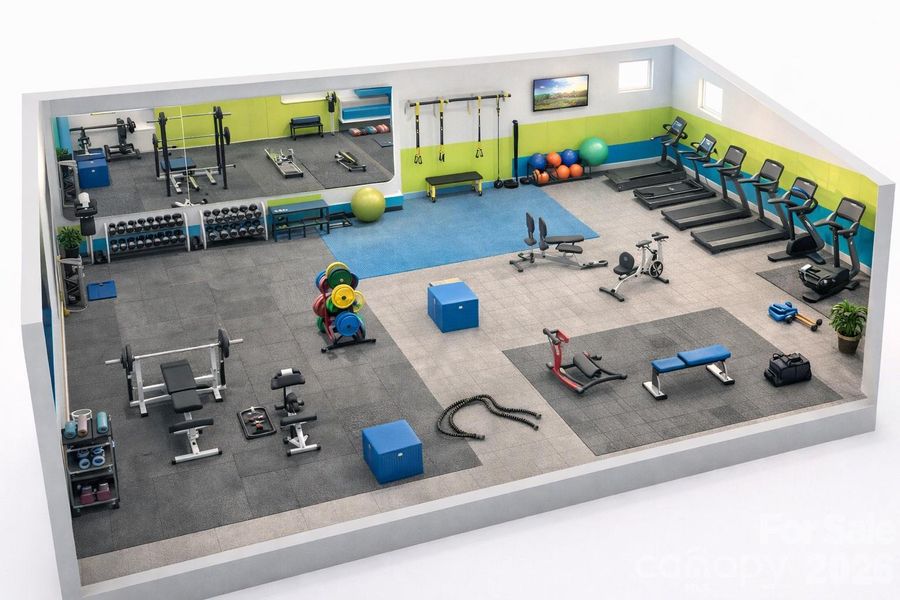 Commercial Space Idea -Gym - Ai generated