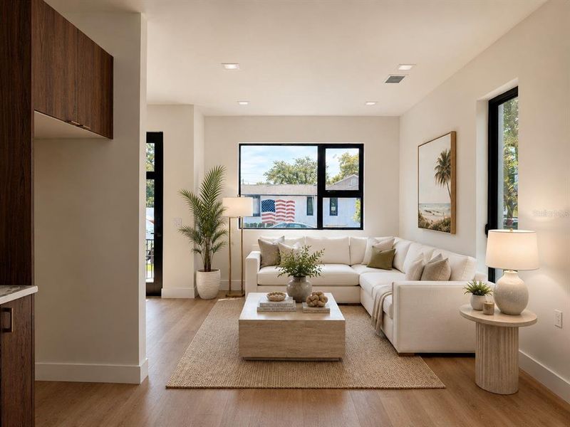 Furnished interior view inside a new home in , St. Petersburg (Image 13).