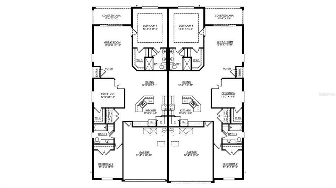 2D floor plan layout of this home in Ocala Preserve, Ocala, FL (Image 3).