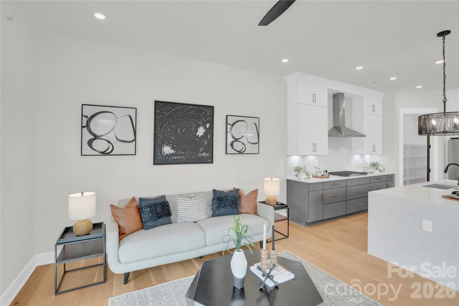 Furnished interior view inside a new home in , Charlotte (Image 9). Furnished interior view inside a new home in , Charlotte (Image 9).