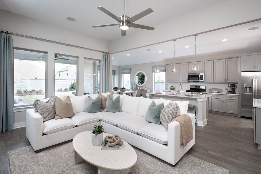 Representative furnished interior of a home built from the Mila by Tri Pointe Homes in Union Park, Little Elm (Image 4).