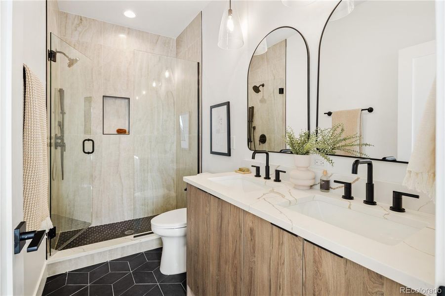 Furnished interior view inside a new home in , Denver (Image 15).