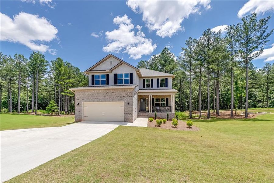 Front exterior of a new home in , Maysville, GA, highlighting curb appeal (Image 21).