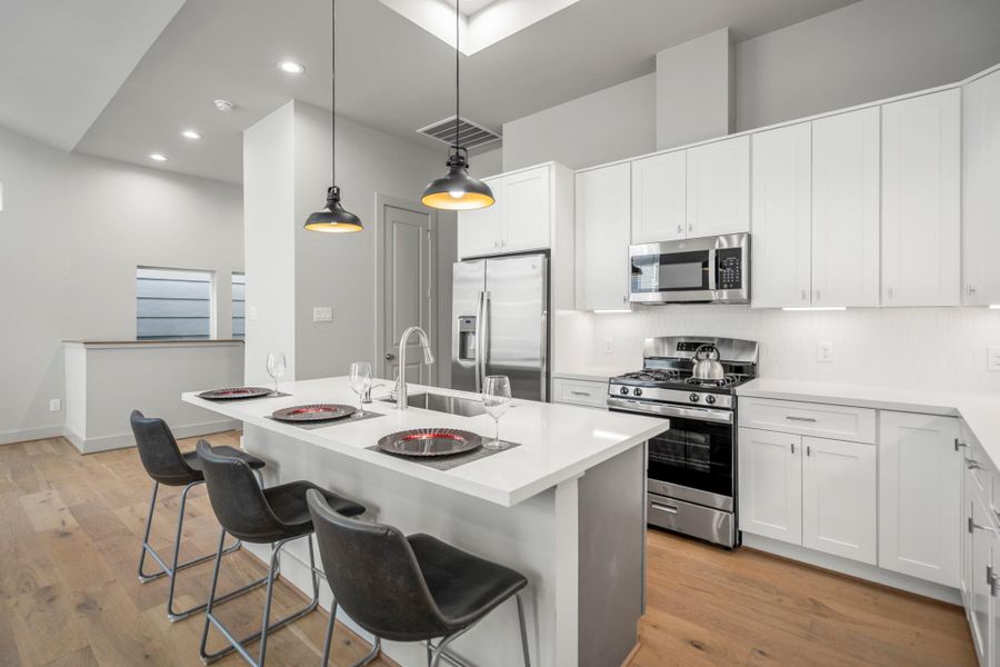 Furnished interior view inside a new home in , Houston (Image 8).