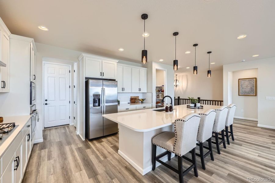 Furnished interior view inside a new home in Haskins Station, Arvada (Image 16).