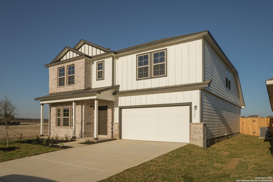 Front exterior of a new home in Winding Brook, San Antonio, TX, highlighting curb appeal (Image 16). Front exterior of a new home in Winding Brook, San Antonio, TX, highlighting curb appeal (Image 16).
