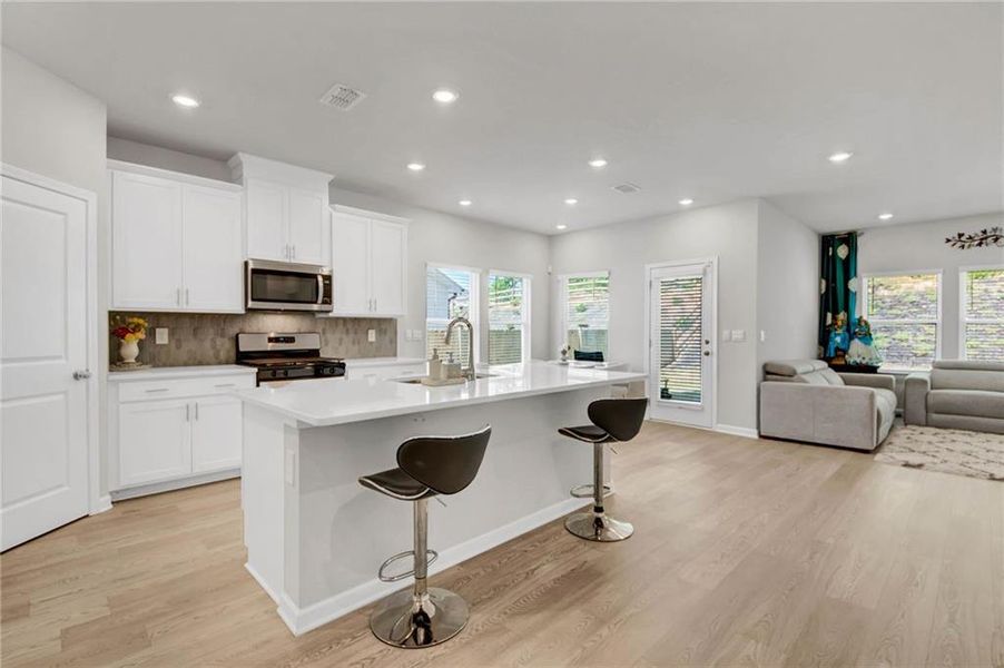 Furnished interior view inside a new home in , Canton (Image 7).