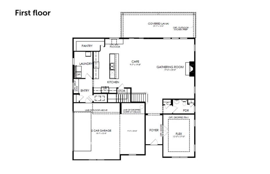 2D floor plan layout for the Oakhurst by Pulte Homes in Windsor Court, Fayetteville, GA (Image 3). 2D floor plan layout for the Oakhurst by Pulte Homes in Windsor Court, Fayetteville, GA (Image 3).
