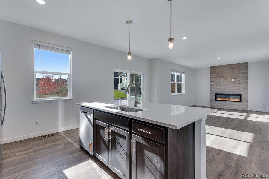 Furnished interior view inside a new home in Trails at Crowfoot, Parker (Image 10).