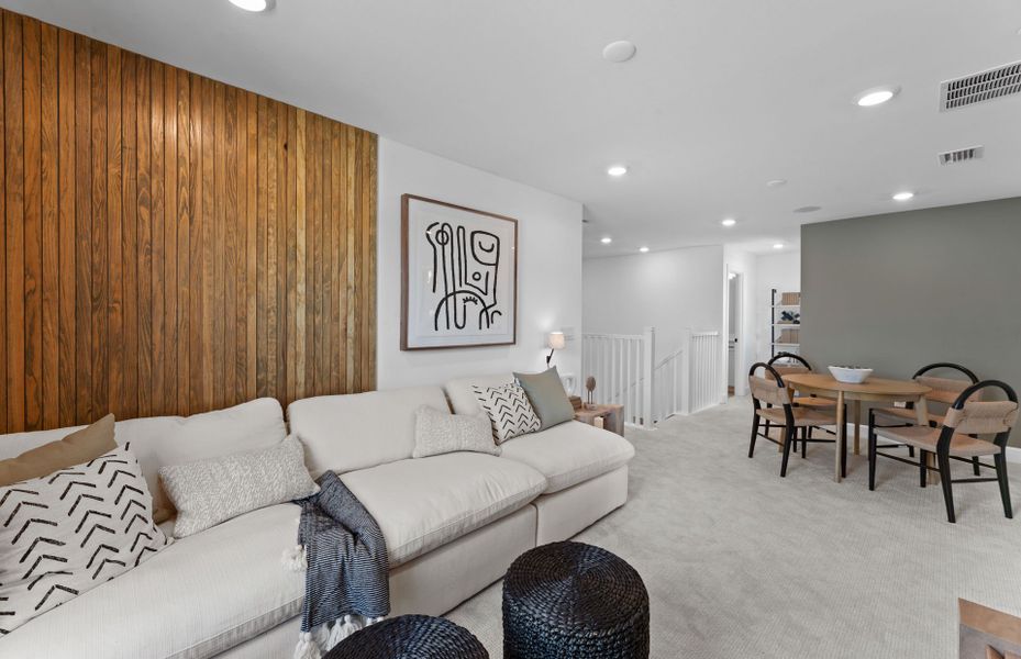 Upstairs loft - perfect for family movie night