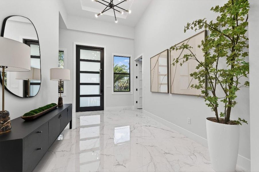 Furnished interior view inside a new home in , Jupiter (Image 13).