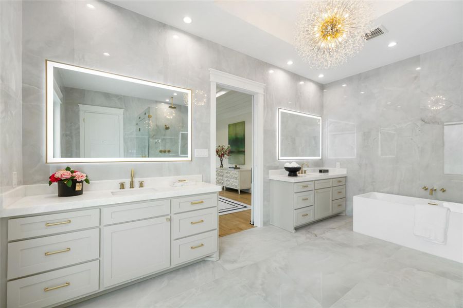 Furnished interior view inside a new home in , Houston (Image 34).