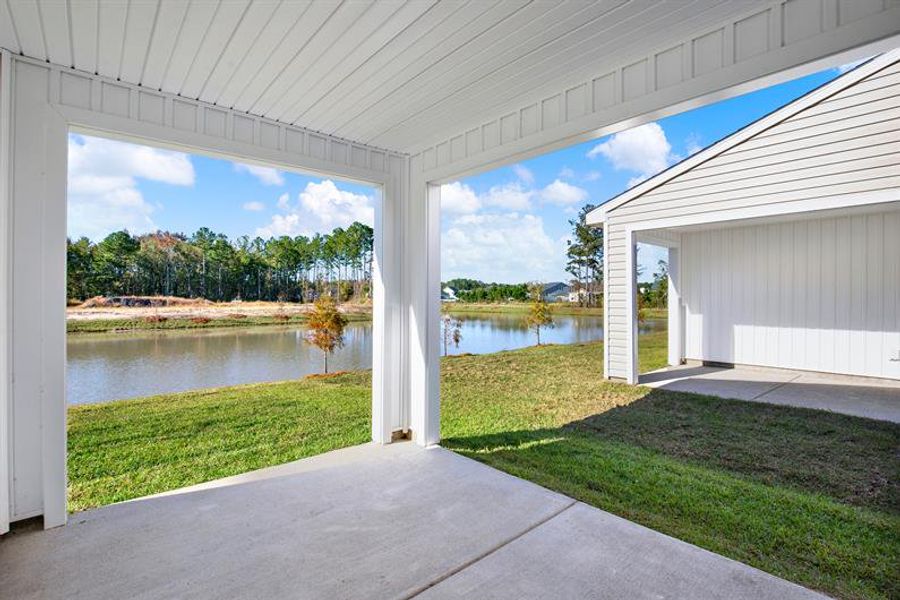 Exterior details and patio area of a home in Cobblestone at East Argent, Hardeeville (Image 3). Exterior details and patio area of a home in Cobblestone at East Argent, Hardeeville (Image 3).