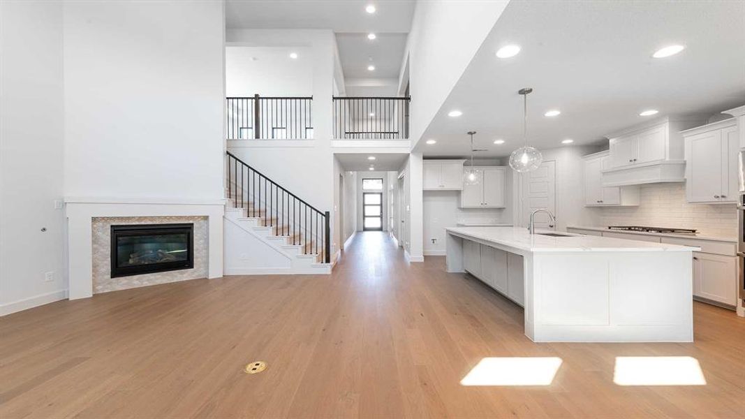 Furnished interior view inside a new home in The Heights At Uptown Celina 50', Celina (Image 14).