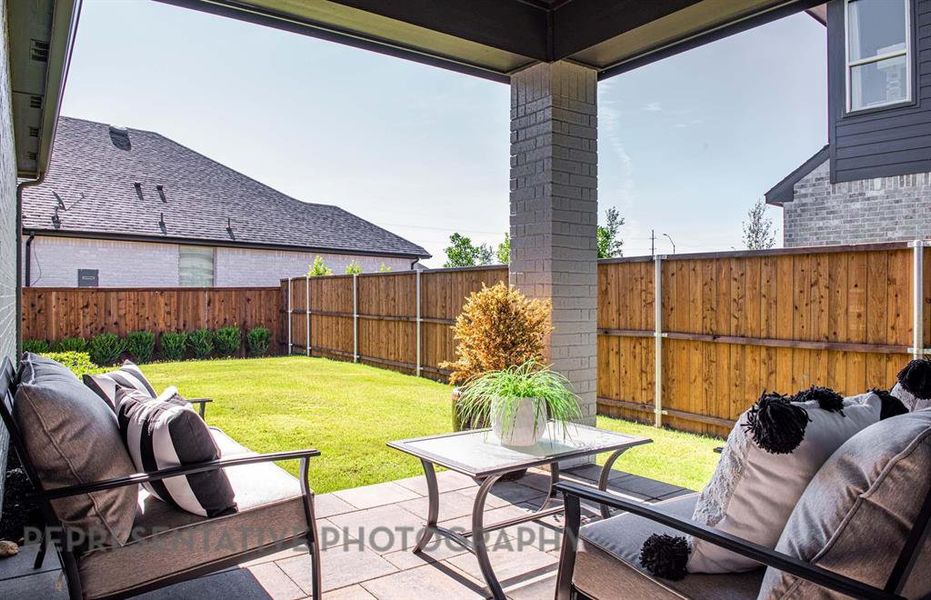 Exterior details and patio area of a home in Wellington, Haslet (Image 2).