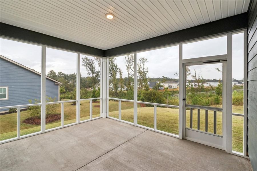 Exterior details and patio area of a home in Sinclair at Crawford Creek, Grovetown (Image 3). Exterior details and patio area of a home in Sinclair at Crawford Creek, Grovetown (Image 3).
