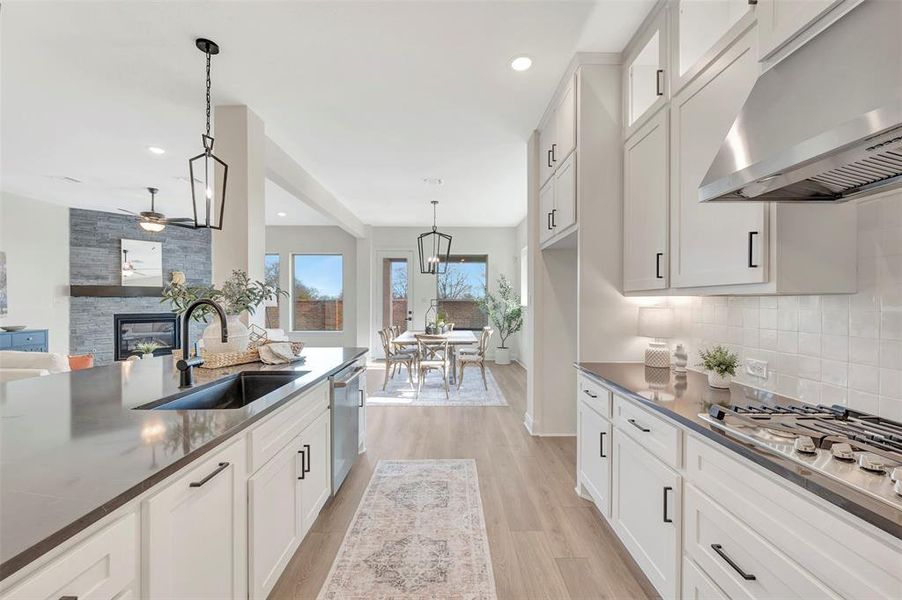 Furnished interior view inside a new home in South Pointe Manor Series, Mansfield (Image 15).