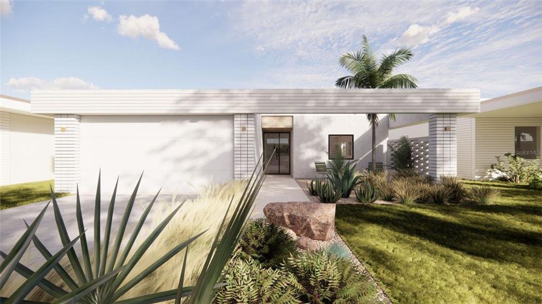 Front exterior of a new home in , Lady Lake, FL, highlighting curb appeal (Image 25).