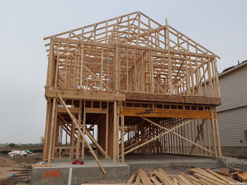 In-progress construction of a new home in Paloma Park, Converse, TX (Image 20). In-progress construction of a new home in Paloma Park, Converse, TX (Image 20).